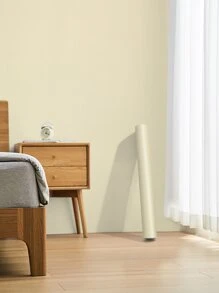 1 Cuộn Giấy Dán Tường Đồng Màu Dán Tường Tự Dính Màu Be Trang Trí Nhà - Màu be - Xem 7