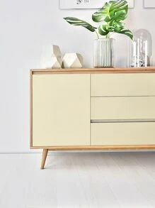 1 Cuộn Giấy Dán Tường Đồng Màu Dán Tường Tự Dính Màu Be Trang Trí Nhà - Màu be - Xem 8