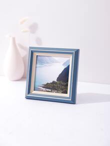 1入組塑料相框無內紙家用簡約相框 - 淺藍色 - 查看 2