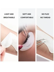 Glamlash 50對眼貼睫毛延長眼墊用於睫毛延長眼瞼貼紙凝膠貼片塑造眼睛 - 銀色 - 查看 5