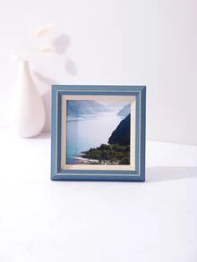 1入組塑料相框無內紙家用簡約相框 - 淺藍色 - 查看 4
