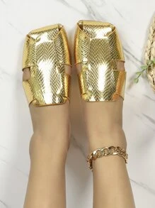 Giày bệt Nữ - Vàng - Xem 3