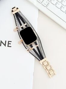 Correa de reloj compatible con Apple Watch con margarita - Multicolor - Ver 1