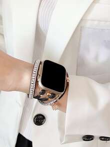 Correa de reloj compatible con Apple Watch con margarita - Multicolor - Ver 3