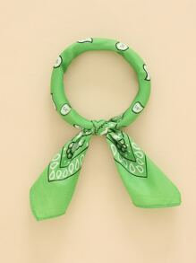 1 Máy Tính Nữ Họa Tiết Họa Tiết Paisley Thời Trang Cao Su, Để Trang Trí Dây, Tóc, Băng Lý Tưởng Để Trang Trí Cho Cái Nhìn Của Bạn - màu xanh lá - Xem 2