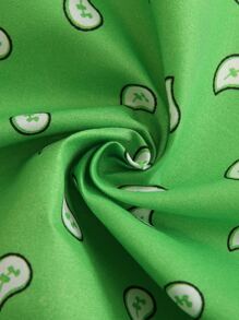 1 Máy Tính Nữ Họa Tiết Họa Tiết Paisley Thời Trang Cao Su, Để Trang Trí Dây, Tóc, Băng Lý Tưởng Để Trang Trí Cho Cái Nhìn Của Bạn - màu xanh lá - Xem 3
