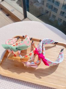 4pcs Women Strawberry Pattern Bow Decor Fashion Headband For Daily Life - Multicolor - View 3