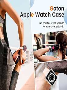 2pcs Clear Case Compatible With Apple Watch - Clear - View 6