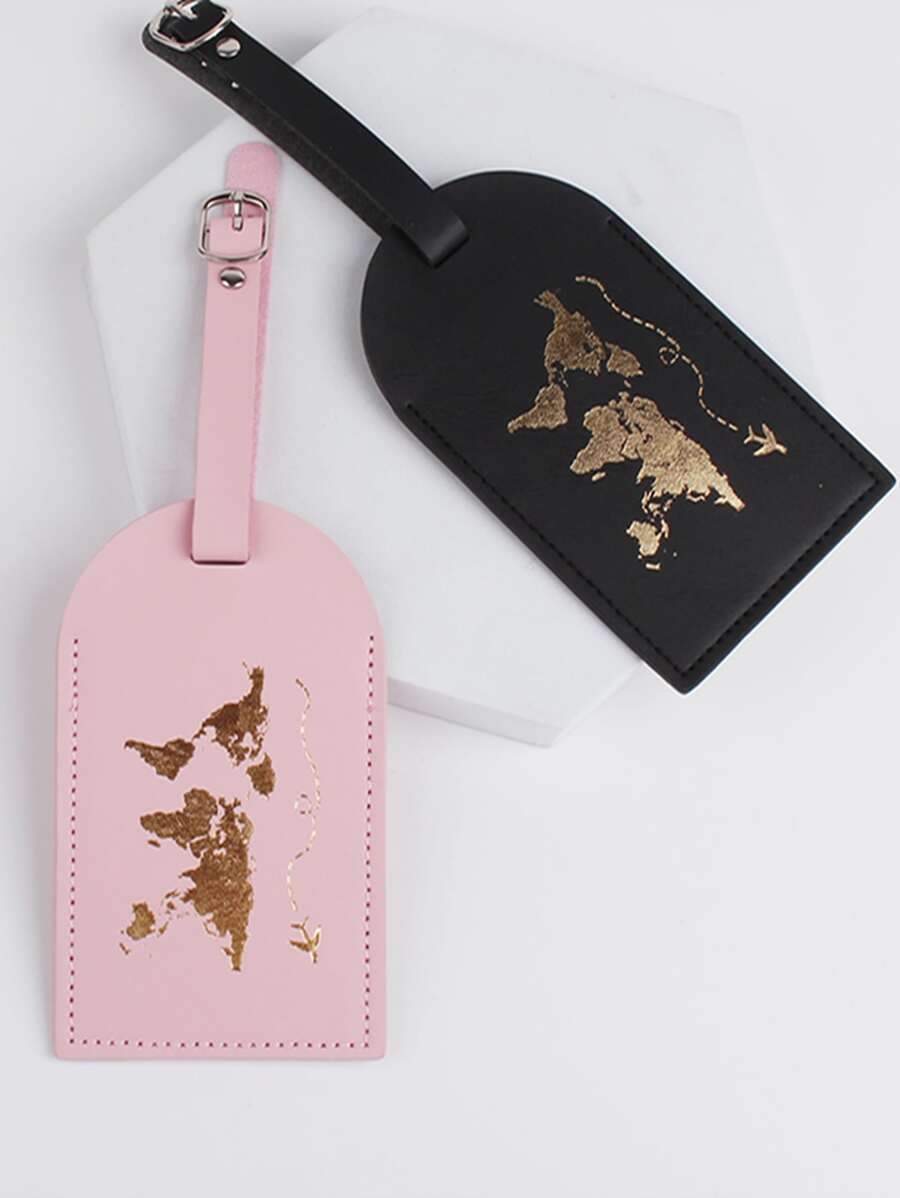 2pcs Luggage Tag Buckle Decor For Travel Travel Essentials For Travel Backpack Travel Bag Luggage Suitcase Travel Gear Back To School - Multicolor - View 1