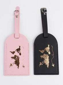 2pcs Luggage Tag Buckle Decor For Travel Travel Essentials For Travel Backpack Travel Bag Luggage Suitcase Travel Gear Back To School - Multicolor - View 2