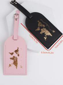 2pcs Luggage Tag Buckle Decor For Travel Travel Essentials For Travel Backpack Travel Bag Luggage Suitcase Travel Gear Back To School - Multicolor - View 3