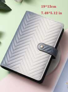 1set Loose-leaf Cover & Label Sticker Set, Ombre Violet Purple Loose-leaf Cover For Students - Violet Purple - View 5