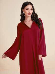 Al Najma 素色下擺開叉土耳其長袍