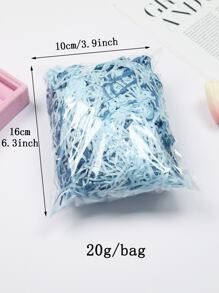 1pack Colorful Shredded Crinkle Lafite Paper Raffia Filler DIY Wedding Party Gift Box Candy Material Packaging Filler - Multicolor - View 4