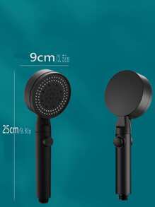 1 pieza Alcachofa de ducha ajustable - Negro - Ver 2