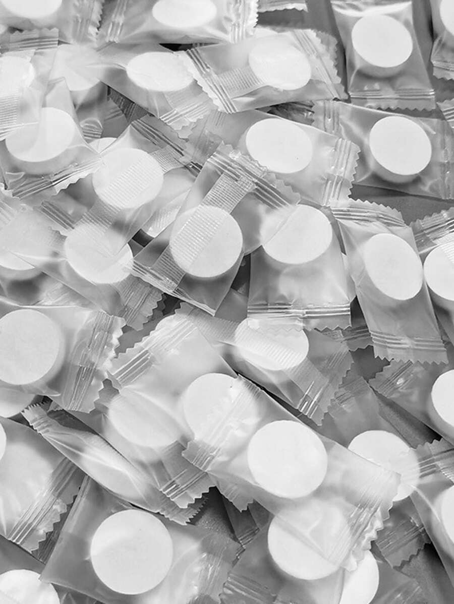 30pcs Compression Face Towel - White - View 1