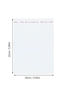 100 piezas/200 piezas Bolsa de regalo transparente de 15 cm x 10 cm, bolsa con cierre zip minimalista y sencilla para envolver regalos, alimentos y accesorios, decoración de regalos de Navidad, bolsas de compras pequeñas y portátiles, bolsas de regalo para damas de honor de boda, embalaje de regalos de cumpleaños - transparente - Ver 5