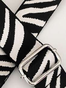 Zebra Print Bag Strap Bag Accessories Adjustable Removable Wide Strap - Multicolor - View 2