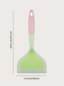 1入組矽膠廚具炊具鍋鏟牛肉肉雞蛋廚房刮刀寬比薩餅烹飪工具鏟不粘鍋鏟 - 彩色 - 查看 8