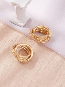 bông tai đinh tròn - Vàng - Xem 5