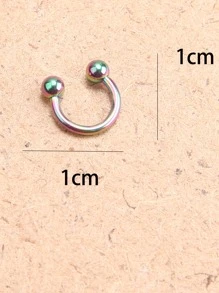 Aro para la nariz minimalista - Multicolor - Ver 4
