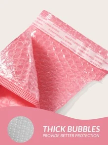 BASIC LIVING 5pcs Bubble Mailers,Waterproof Padded Envelopes Self-Seal,For Holiday Gift - Pink - View 6