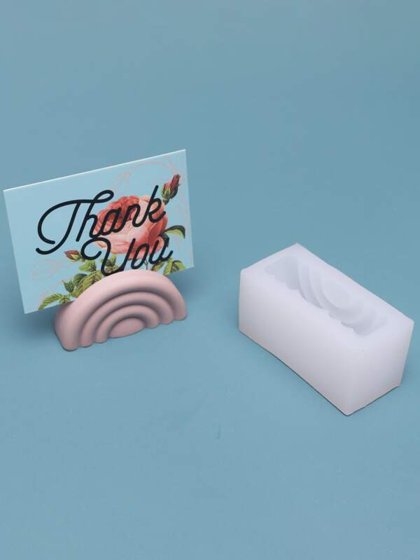 1pc Silicone Mold, Cartoon Rainbow Design Silicone Mould For Home DIY