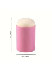 1 Hai Tông Màu Mini Dấu Ngón Tay, Đơn Giản Di Động Miếng Bọt Biển Sơn Dành Cho Trẻ Em, Học Sinh - Hồng - Xem 3