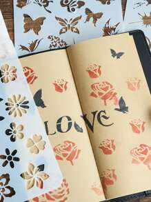 1 Hai Tông Màu Mini Dấu Ngón Tay, Đơn Giản Di Động Miếng Bọt Biển Sơn Dành Cho Trẻ Em, Học Sinh - Hồng - Xem 4