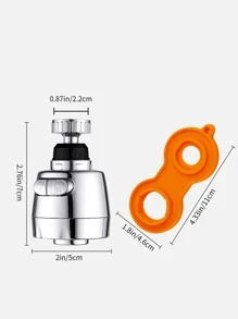 2 件防溅淋浴喷头和拆卸工具，简约时尚，适合日常休闲使用