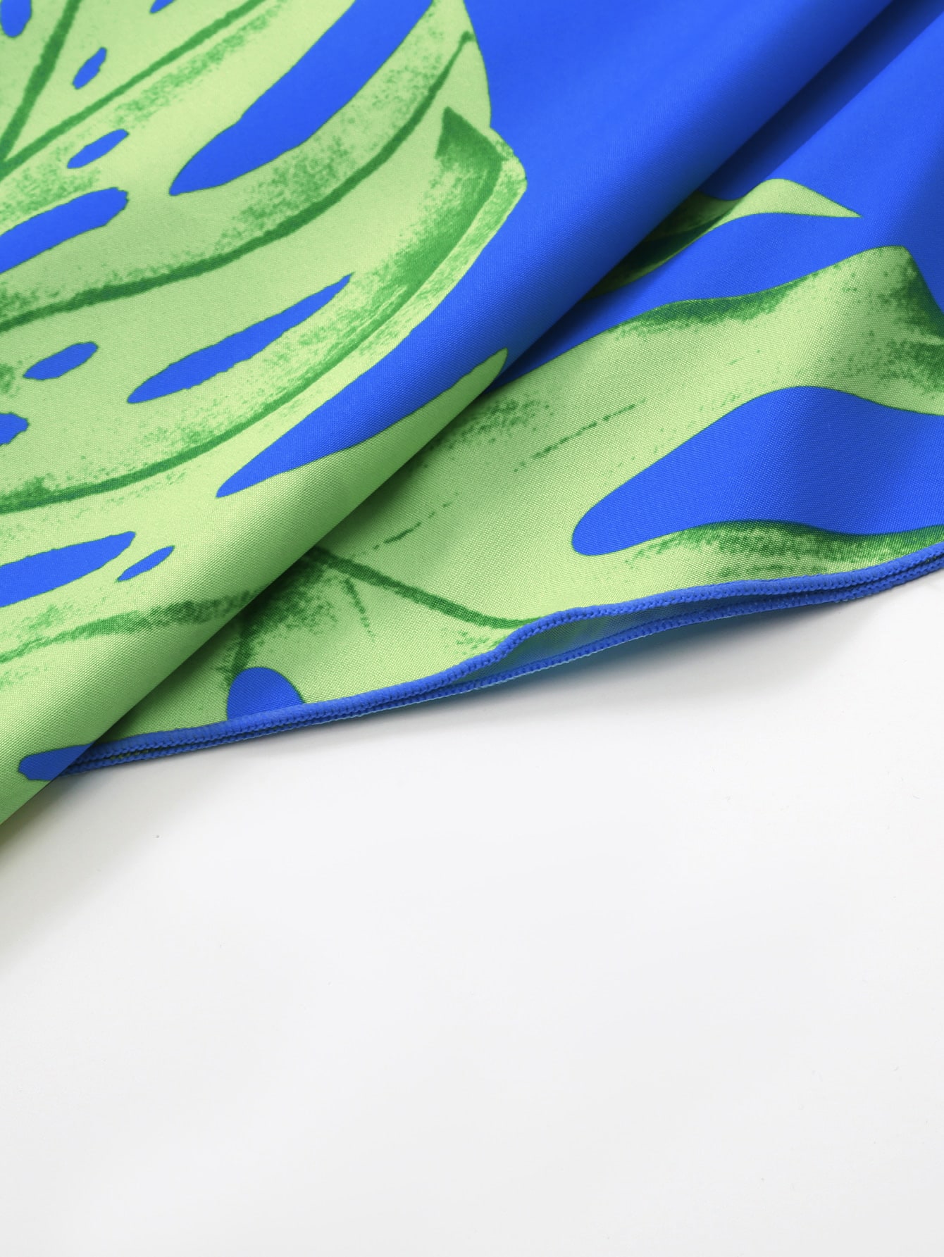 SHEIN Swim Classy Tropical Print Batwing Sleeve Cover Up SHEIN USA