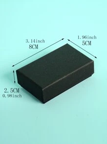 1 pieza Joyero unicolor - Negro - Ver 3