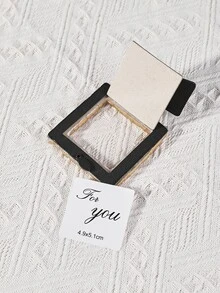 1pc Vintage Design Photo Frame, Gold Polyresin Feather Design Decorative Frame For Home Decor - Gold - View 4