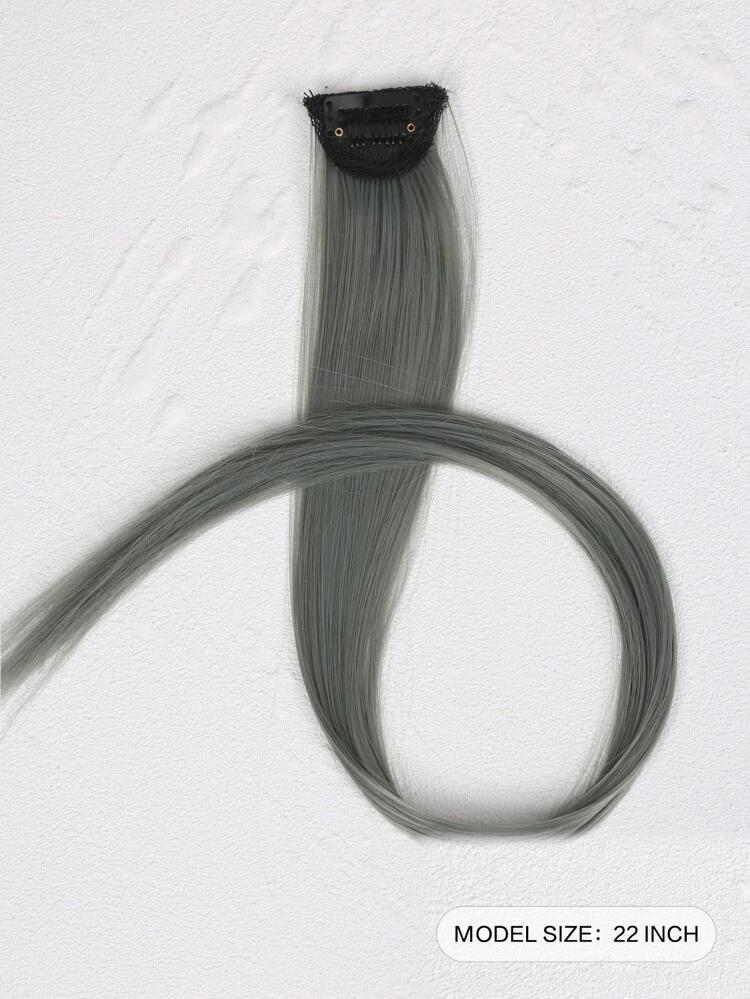 Clip In Long Straight Synthetic Hair Extension