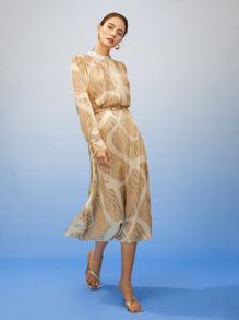 MOTF PREMIUM BLUSA DE SEDA PURA RAYAS CEBRA - Multicolor - Ver 10