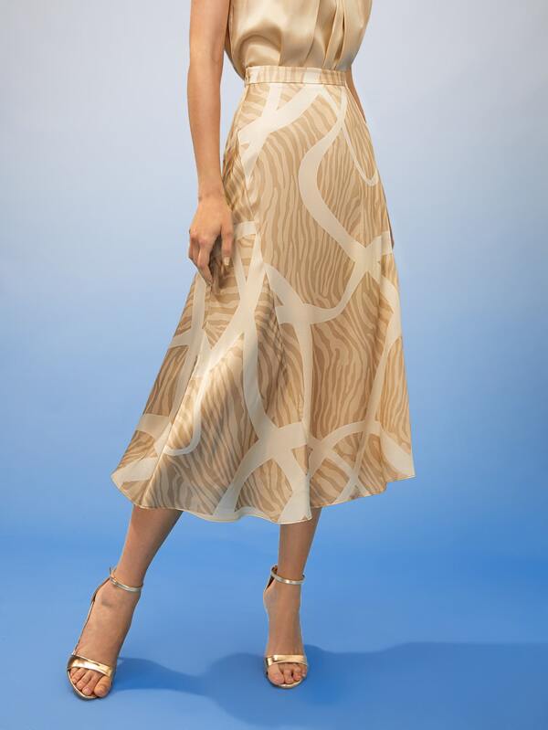 MOTF PREMIUM SILK BIAS CUT MIDI SKIRT SHEIN USA