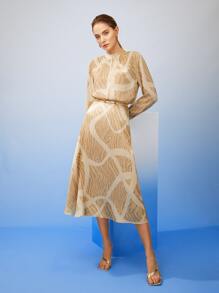 MOTF PREMIUM BLUSA DE SEDA PURA RAYAS CEBRA - Multicolor - Ver 12