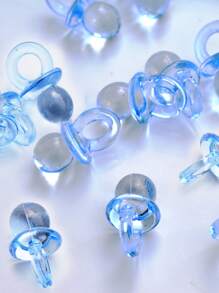 50 núm vú giả acrylic mini để trang trí tiệc - Màu xanh lam - Xem 2