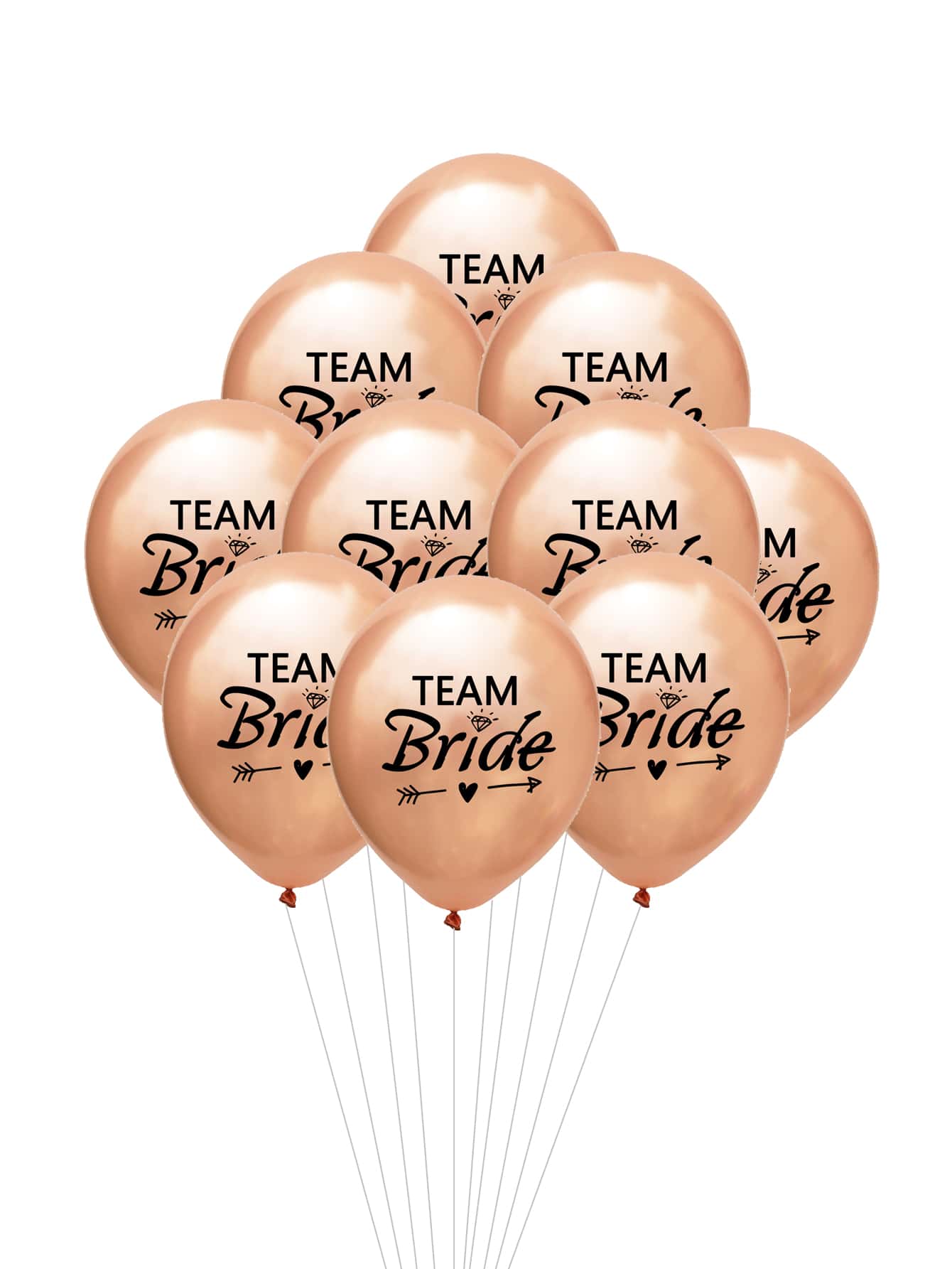 10入組標語圖案裝飾氣球現代乳膠氣球套件適合派對