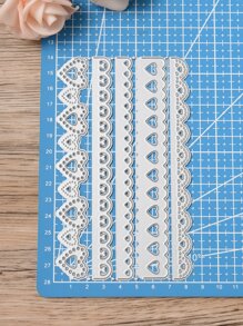 1入組鏤空心形設計切割模具現代不銹鋼DIY蝕刻模板工藝模具適用於DIY - 銀色 - 查看 5