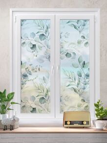 SUPSTICKER 1 件树叶图案装饰膜，现代防水 PVC 树叶印花窗贴，适用于家庭、贴纸、墙贴花、乙烯基贴花，用于家居装饰、春季装饰品，让您的家焕然一新，节日装饰贴纸礼物生日毕业 - 彩色 - 查看 11