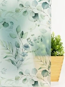 SUPSTICKER 1 件树叶图案装饰膜，现代防水 PVC 树叶印花窗贴，适用于家庭、贴纸、墙贴花、乙烯基贴花，用于家居装饰、春季装饰品，让您的家焕然一新，节日装饰贴纸礼物生日毕业 - 彩色 - 查看 4
