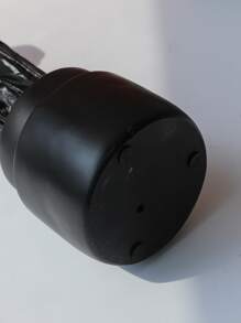 1pc Roman Column Shaped Candle Holder, Modern Black Figure Design Candle Stand For Home - Black - View 5