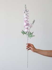 1 件人造飞燕草花 33 英寸丝绸飞燕草花仿长茎假植物插花适用于家庭办公室花园婚礼桌花瓶装饰、情人节、礼物生日毕业家居装饰返校房间装饰学校用品 - 紫丁香色 - 查看 3
