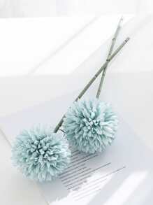 1/2/5件人造球花、菊花、刺繡球花，婚禮裝飾、居家花瓶裝飾品、桌面裝飾、客廳臥室床頭花藝布置、新娘花束、手腕花飾、胸花材料、生日派對裝飾材料、新年情人節禮物 - 彩色 - 查看 5