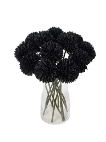 1/2/5/12/16个装人造菊花球，刺绣球，婚礼装饰，家居花瓶装饰，餐厅，客厅，卧室，新娘捧花，腕花，胸花，生日派对装饰，情人节礼物 - 彩色 - 查看 5