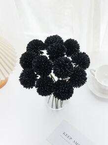 1/2/5/12/16个装人造菊花球，刺绣球，婚礼装饰，家居花瓶装饰，餐厅，客厅，卧室，新娘捧花，腕花，胸花，生日派对装饰，情人节礼物 - 彩色 - 查看 2