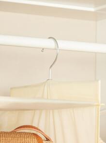 SHEIN Basic living 1 cái Giá treo tủ quần áo 3 kích thước để đựng túi/giày dép/quần áo/mũ trang trí mùa thu trang trí lễ hội trang trí phòng trang trí nhà trang trí mùa thu trang trí phòng ngủ quà tặng giáng sinh cho ngày lễ - Màu be - Xem 10