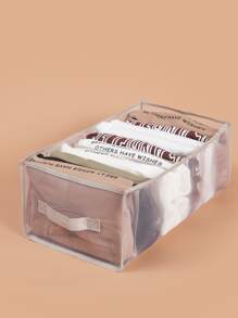 Bộ 3 ngăn kéo có lưới thoáng khí đựng tất/đồ lót/áo ngực, gồm 2 ngăn đựng áo ngực và 1 ngăn đựng tất - Xám - Xem 8