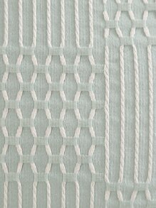 1 vỏ gối Jacquard hình học - màu xanh lá - Xem 2